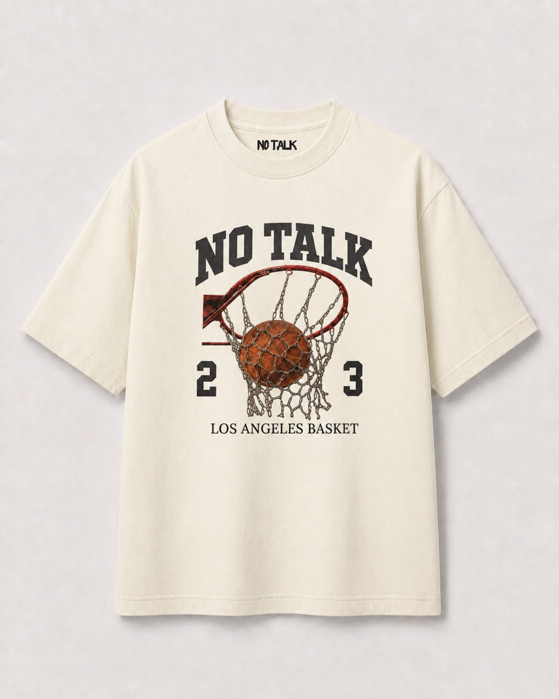 CAMISETA OVERSIZED "LOS ANGELES BASKET"