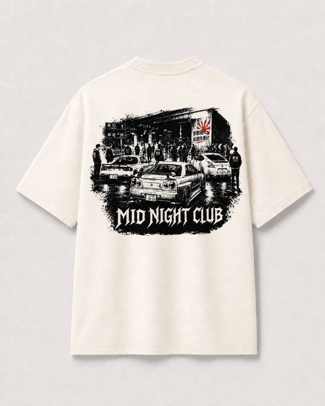 CAMISETA OVERSIZED "MID NIGHT CLUB"