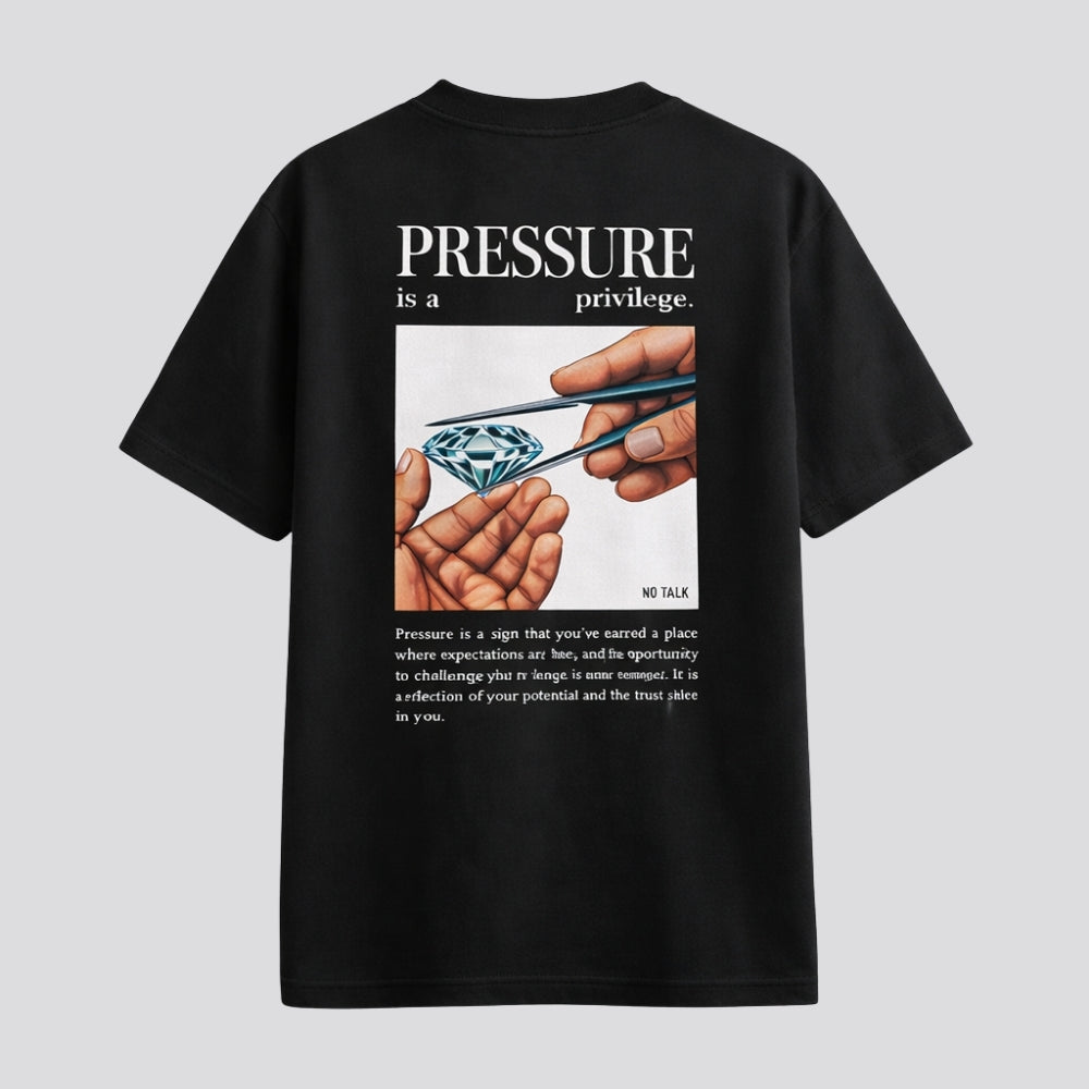 CAMISETA OVERSIZED "PRESSURE IS A PRIVILEGE"