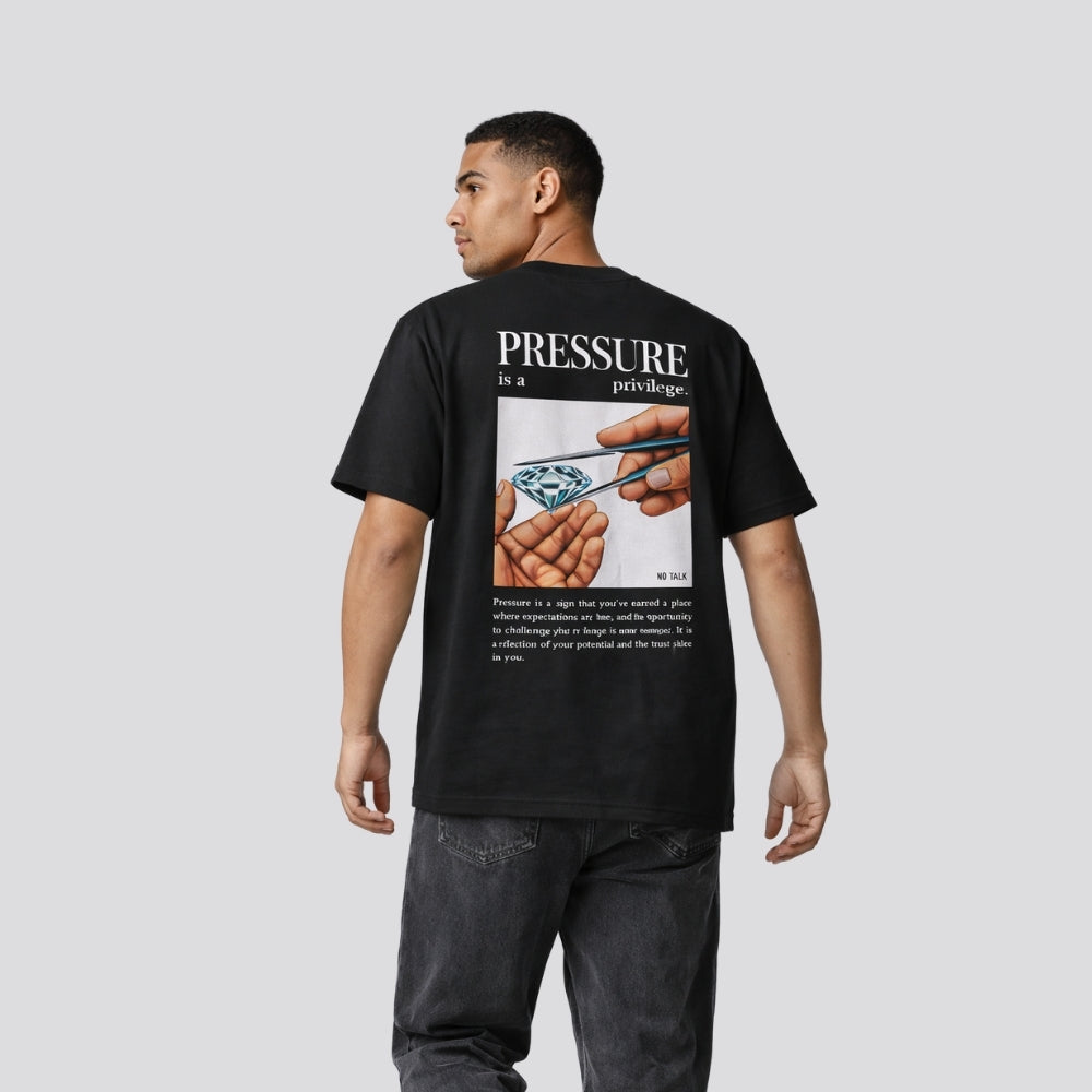 CAMISETA OVERSIZED "PRESSURE IS A PRIVILEGE"
