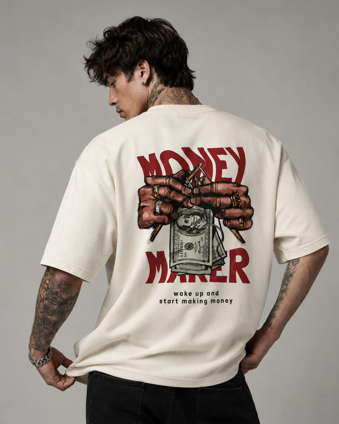 CAMISETA OVERSIZED "MONEY MAKER"