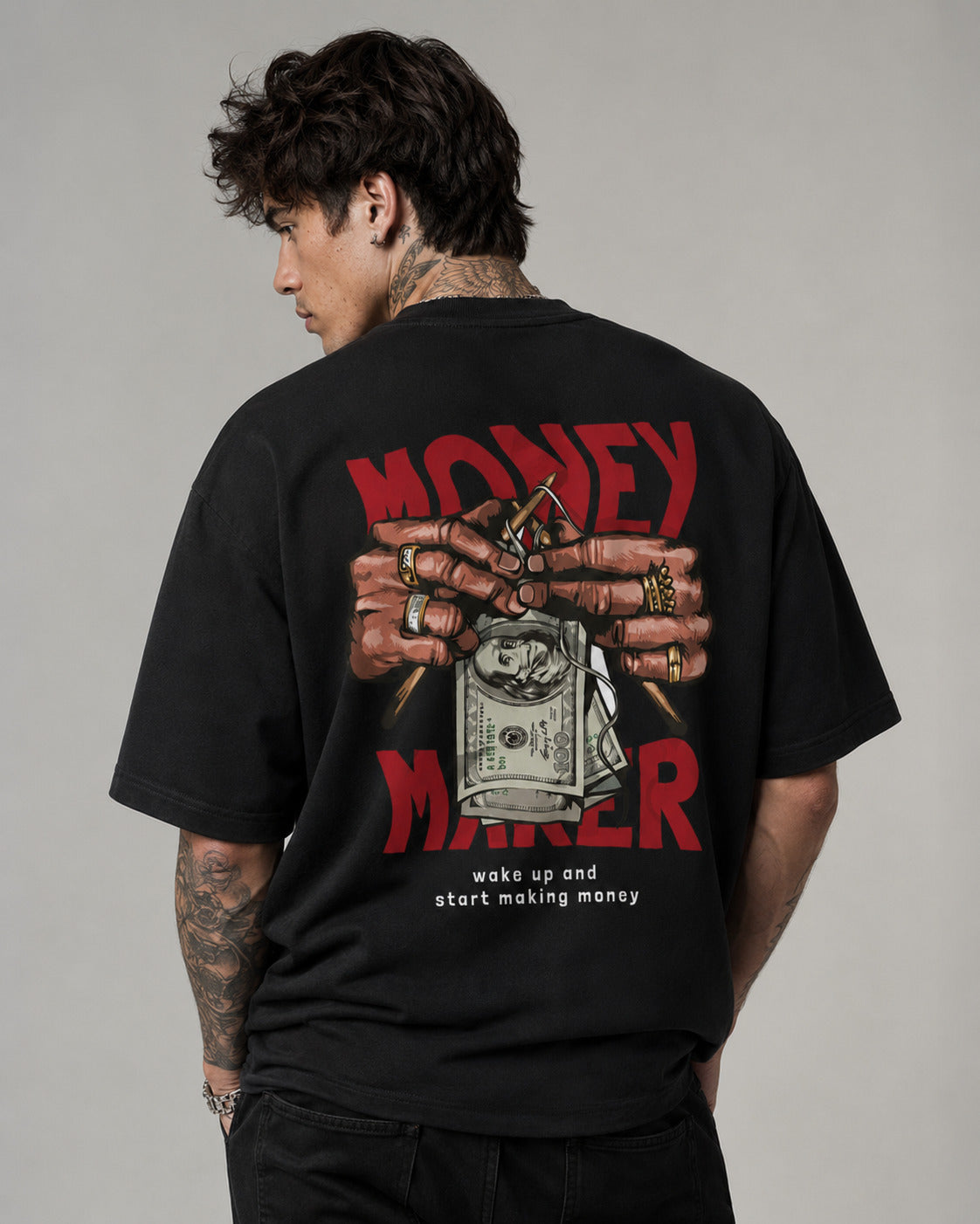 CAMISETA OVERSIZED "MONEY MAKER"