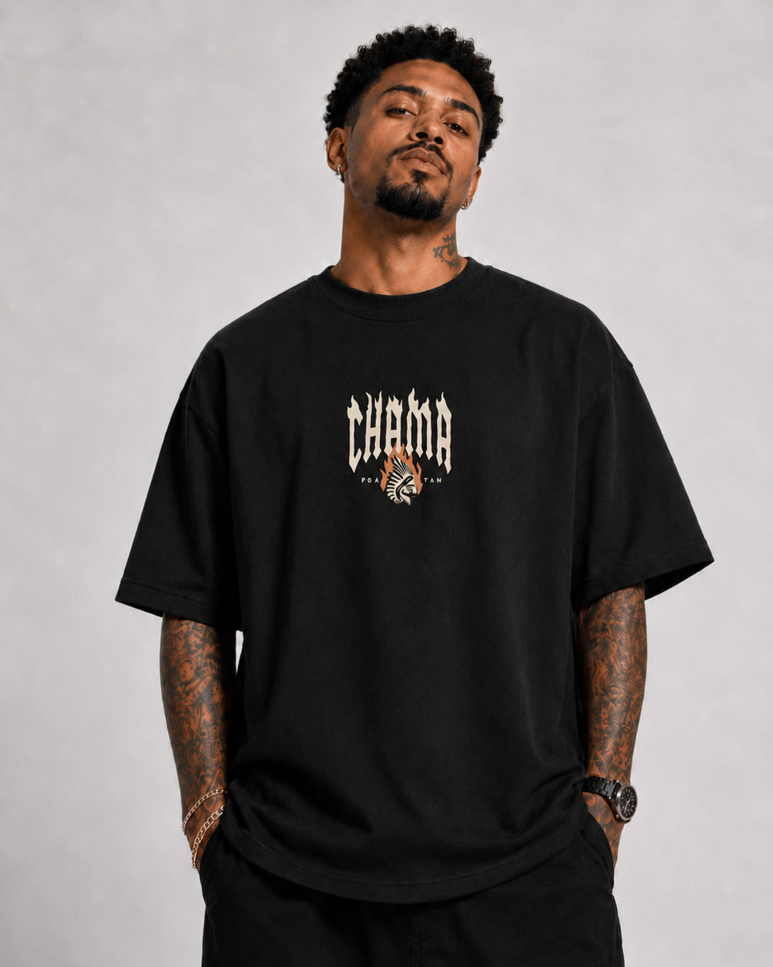CAMISETA OVERSIZED "CHAMA"