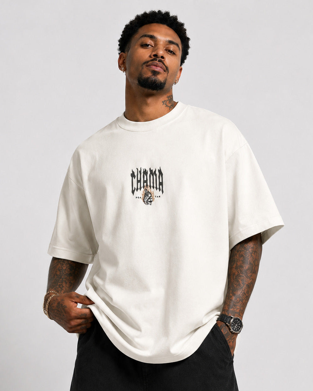 CAMISETA OVERSIZED "CHAMA"