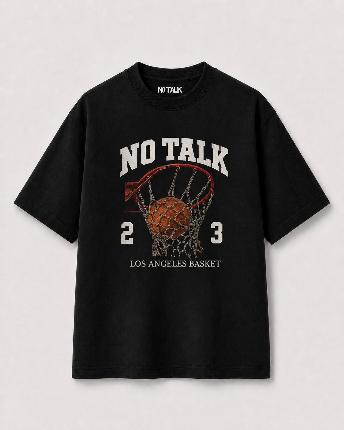 CAMISETA OVERSIZED "LOS ANGELES BASKET"